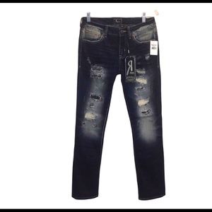 Rock Revival Mid Rise Distressed Skinny/Straight Women’s Jeans 👖 Size 27 NWT
